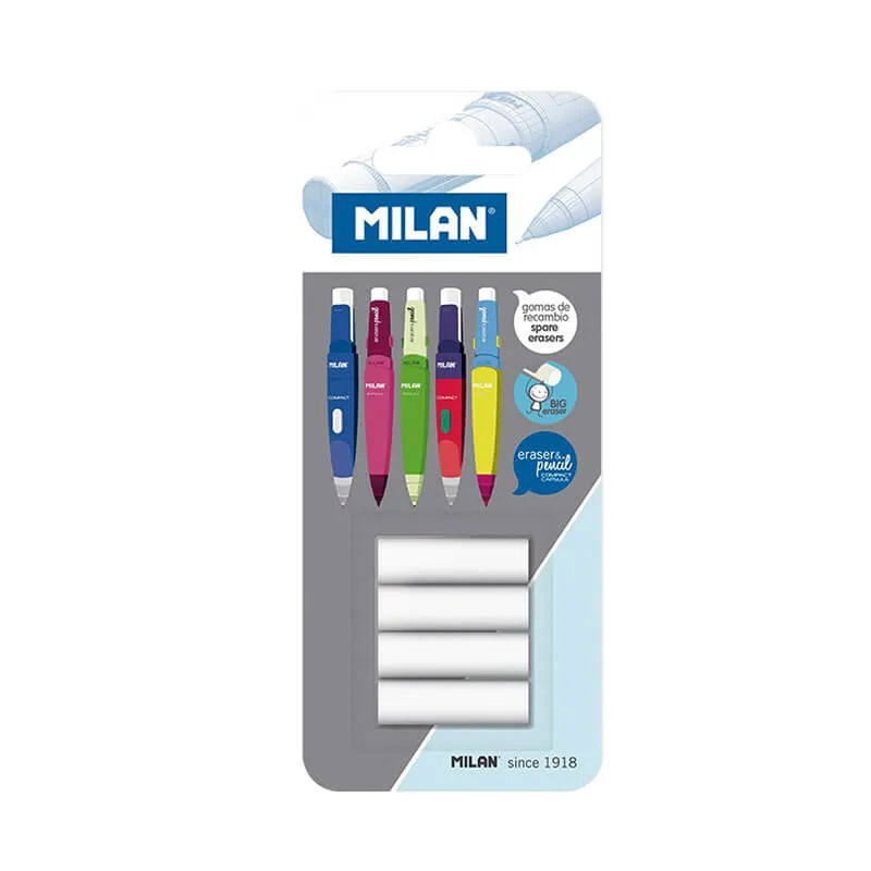 BLISTER 4 GOMAS RECAMBIO PORTAMINAS COMPACT MILAN — Milan