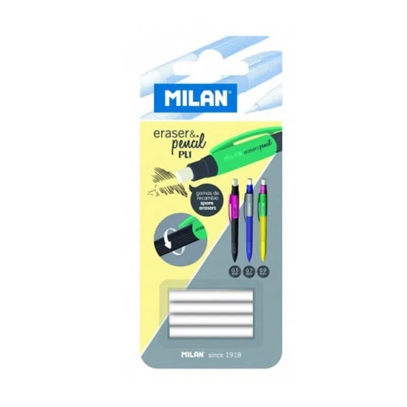 BLISTER 4 GOMAS RECAMBIO PORTAMINAS PL1 MILAN — Milan