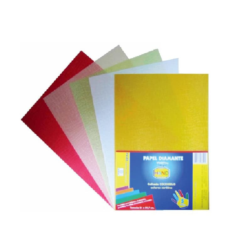 PAPEL DIAMANTE GOFRADO PIEDRA, 5HJS A4 — Genérico