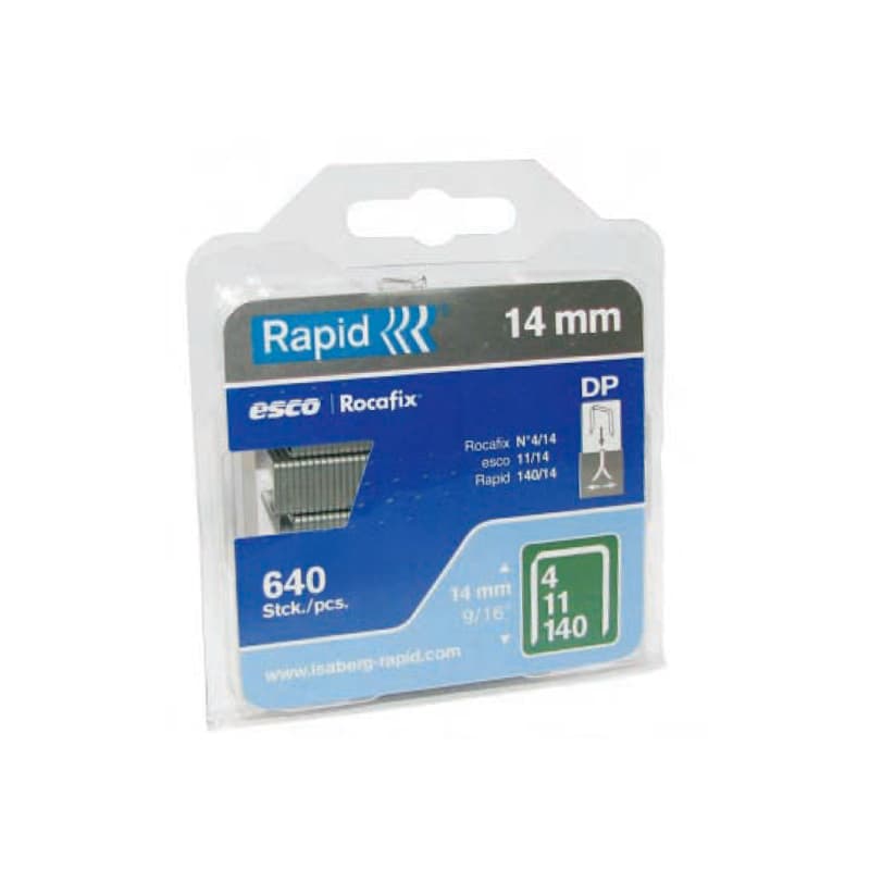 GRAPAS GALVANIZADAS 140/14MM, 640UNIS RAPID — Genérico