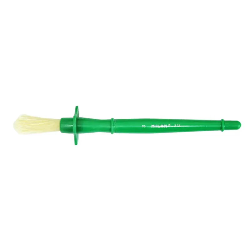PINCEL REDONDO MANGO PLASTICO 19CM CERDAS 13X37MM MILAN — Milan