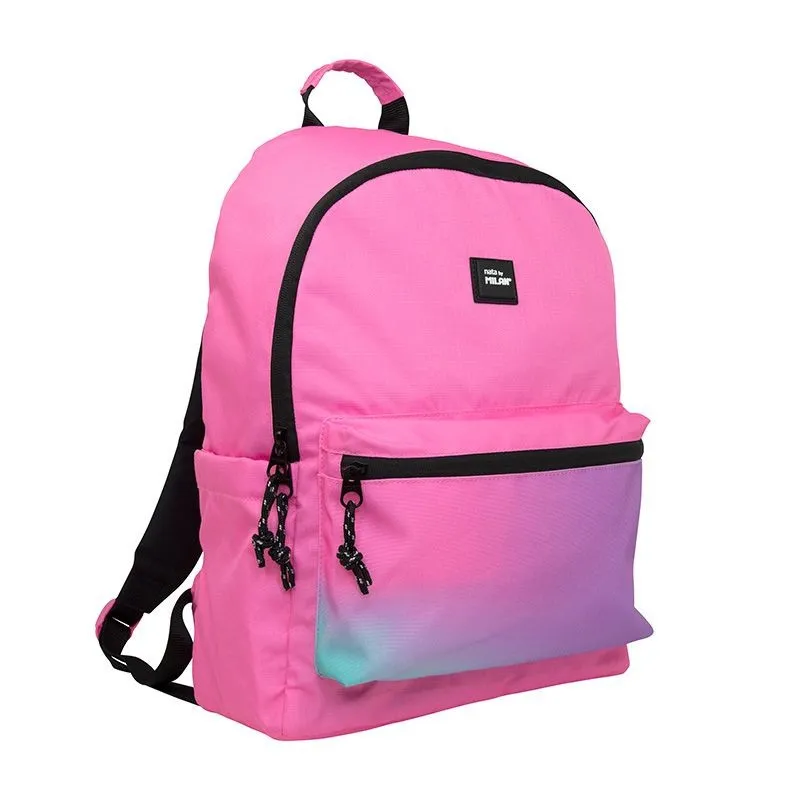 MOCHILA GRANDE 41X36X15CM 23LT ROSA SUNSET MILAN — Milan