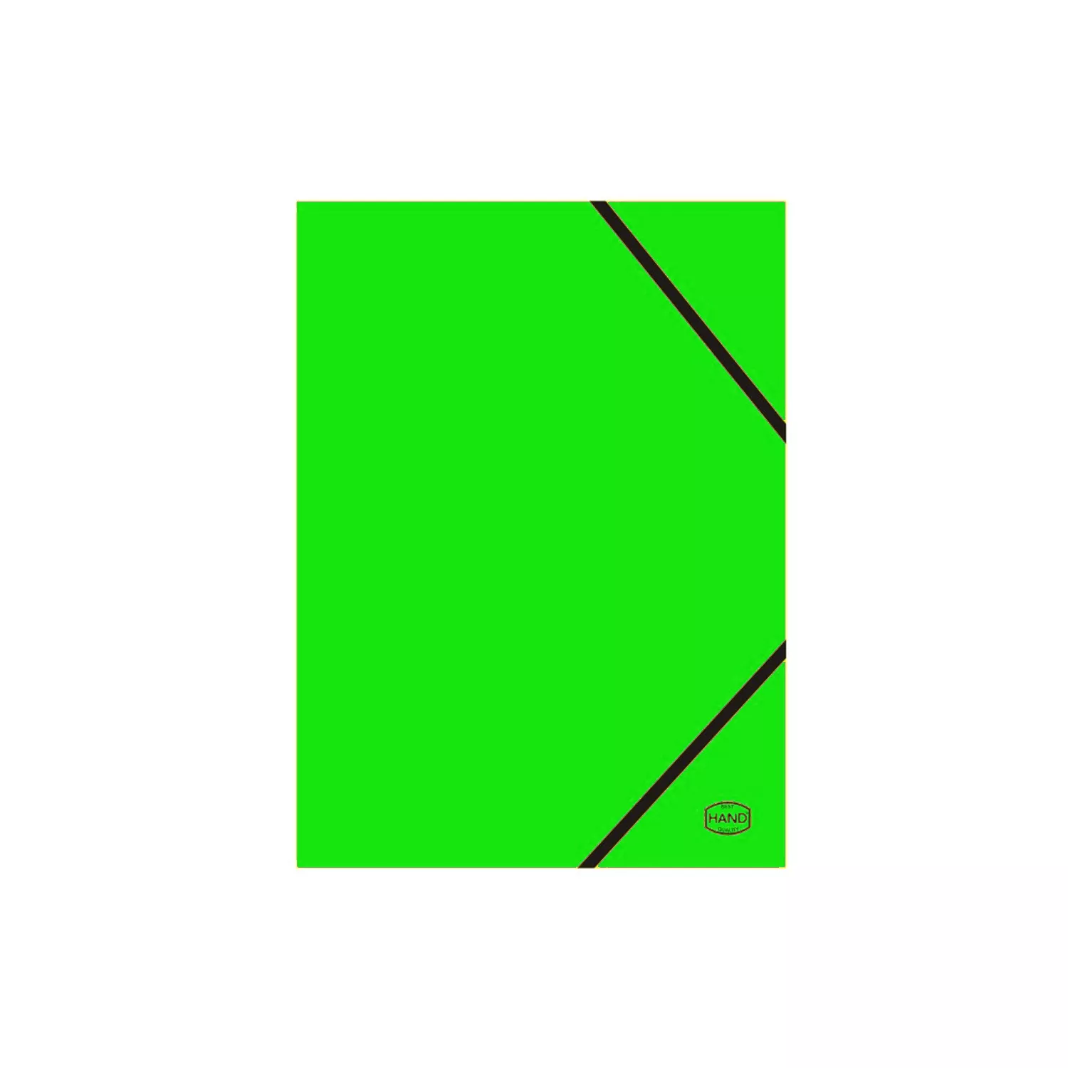 CARPETA CON SOLAPA, VERDE HAND — Hand