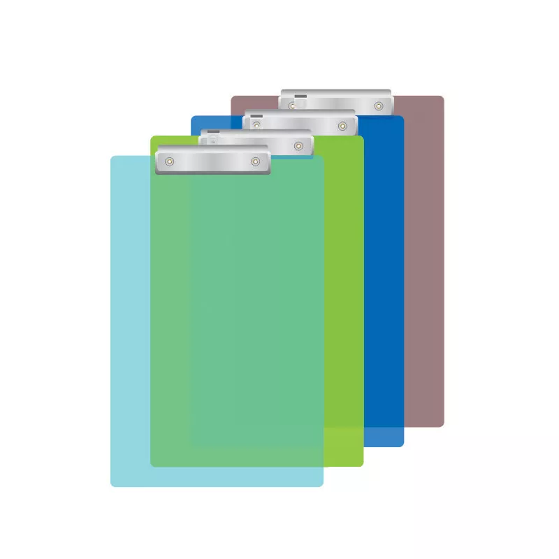ANOTADOR ACRILICO CON APRETADOR OFICIO COLORES HAND — Hand