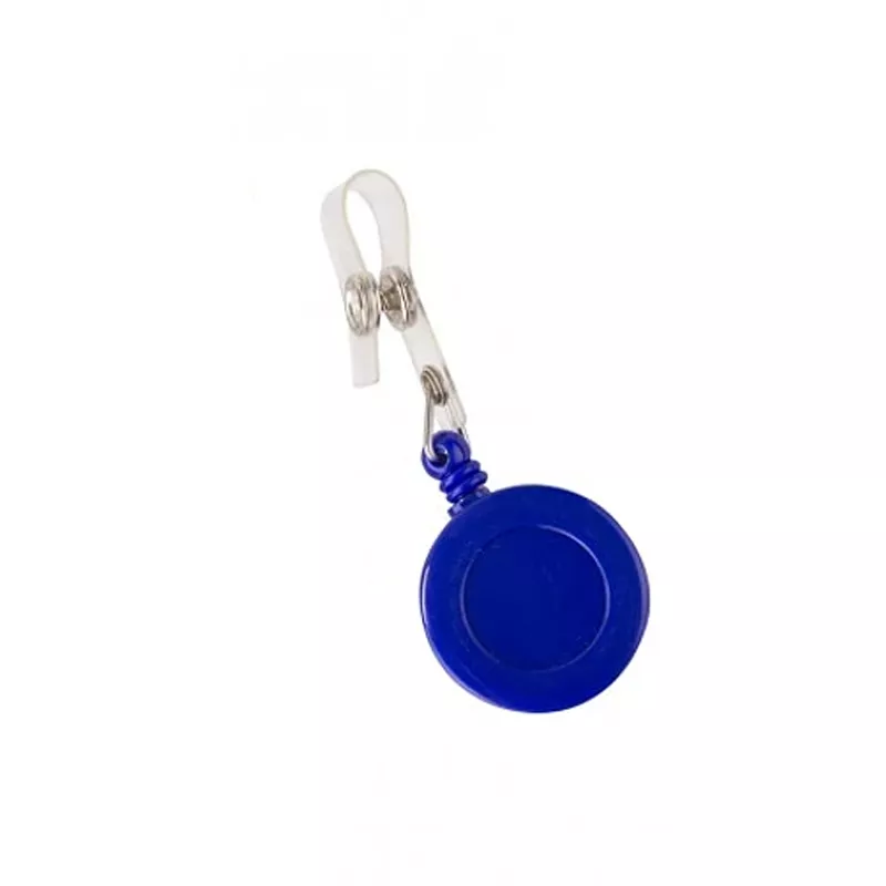 CLIP RETRACTIL PLASTICO PARA CREDENCIAL AZUL HAND — Hand