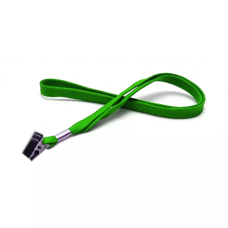 CINTA PORTA CREDENCIAL CON APRETADOR VERDE HAND — Hand