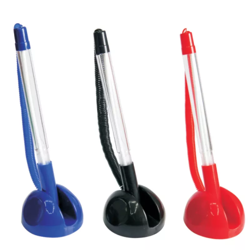 PORTA LAPIZ DE ESCRITORIO CON LAPIZ TRANSPARENTE HAND — Hand