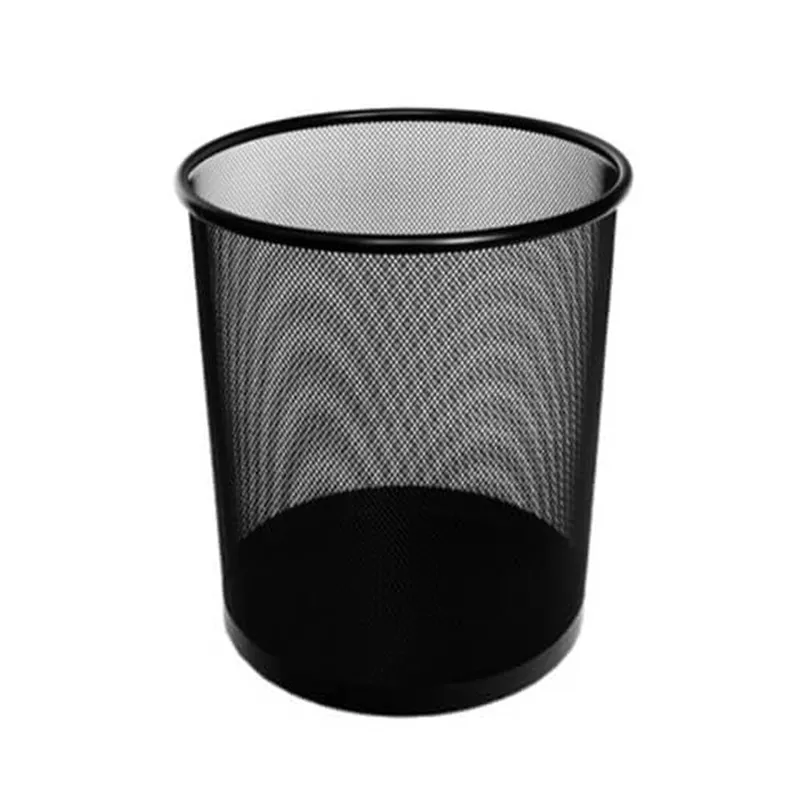 PAPELERO REDONDO 30X34CM METAL NEGRO — Hand