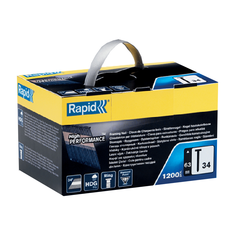 CLAVOS EXTERIOR HDG 34/63MM 1200UN RAPID — Rapid