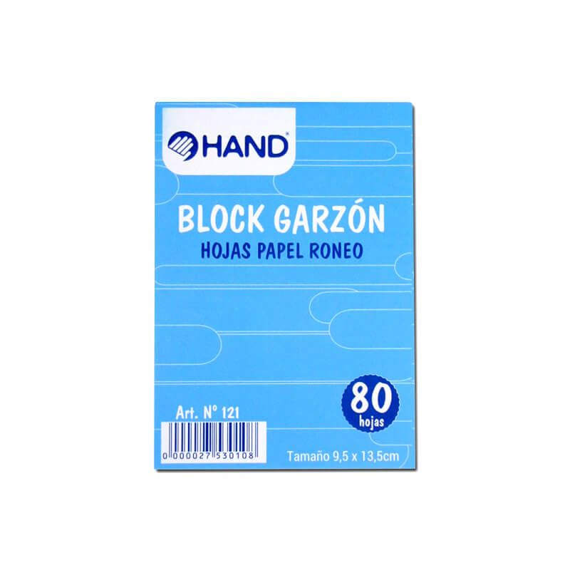 BLOCK GARZON, 80 HOJAS RONEO HAND — Hand