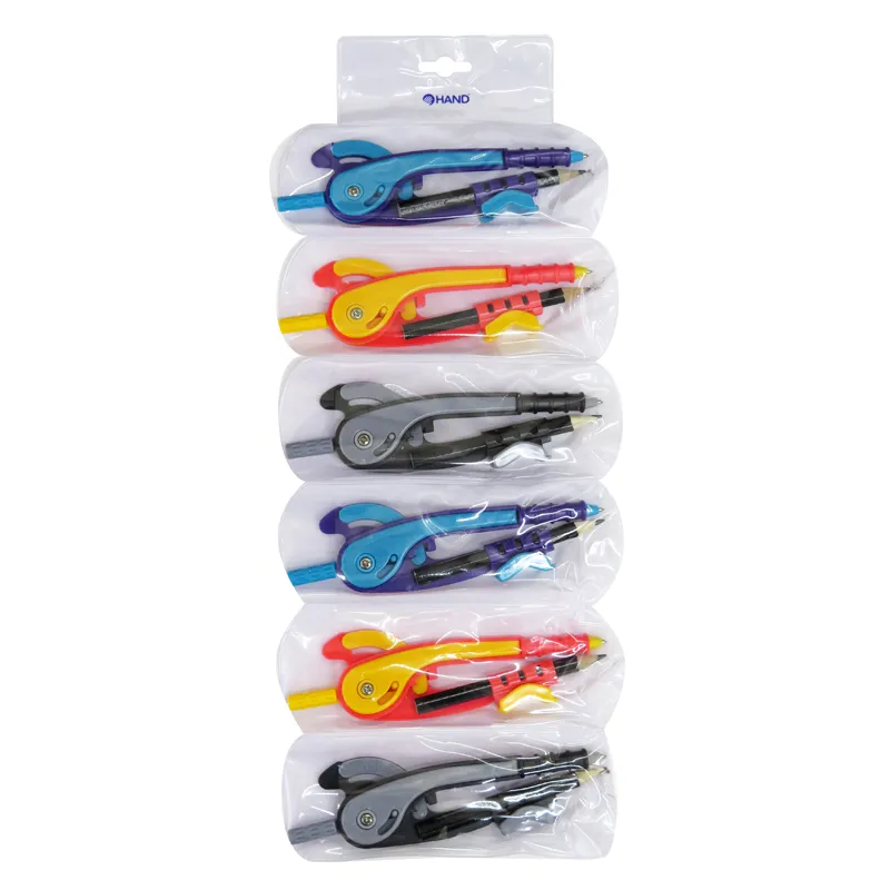 COMPAS ESCOLAR PLASTICO C/LAPIZ HAND — Hand