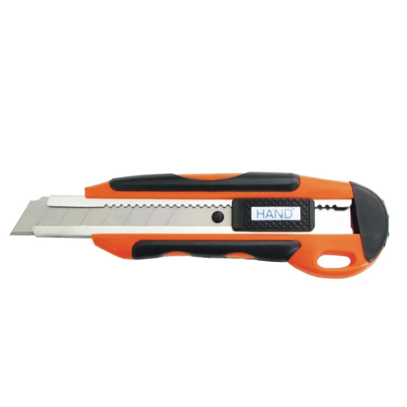 CUCHILLO CARTONERO GRANDE PLASTICO METAL GOMA HAND — Hand