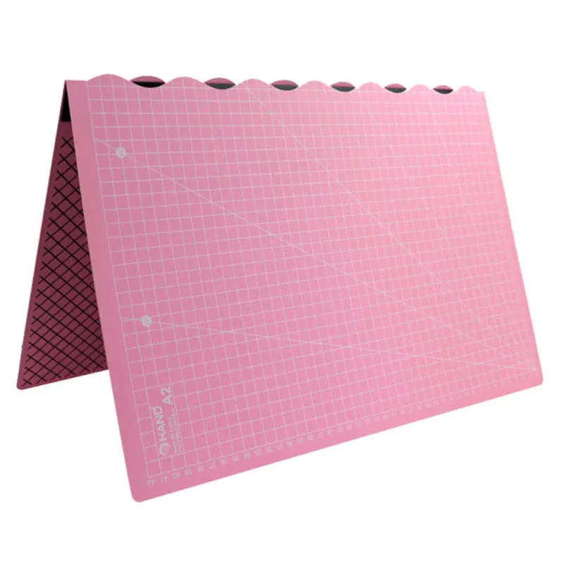 BASE DE CORTE 60X45CM 2MM A2 PLEGABLE ROSADO HAND — Hand