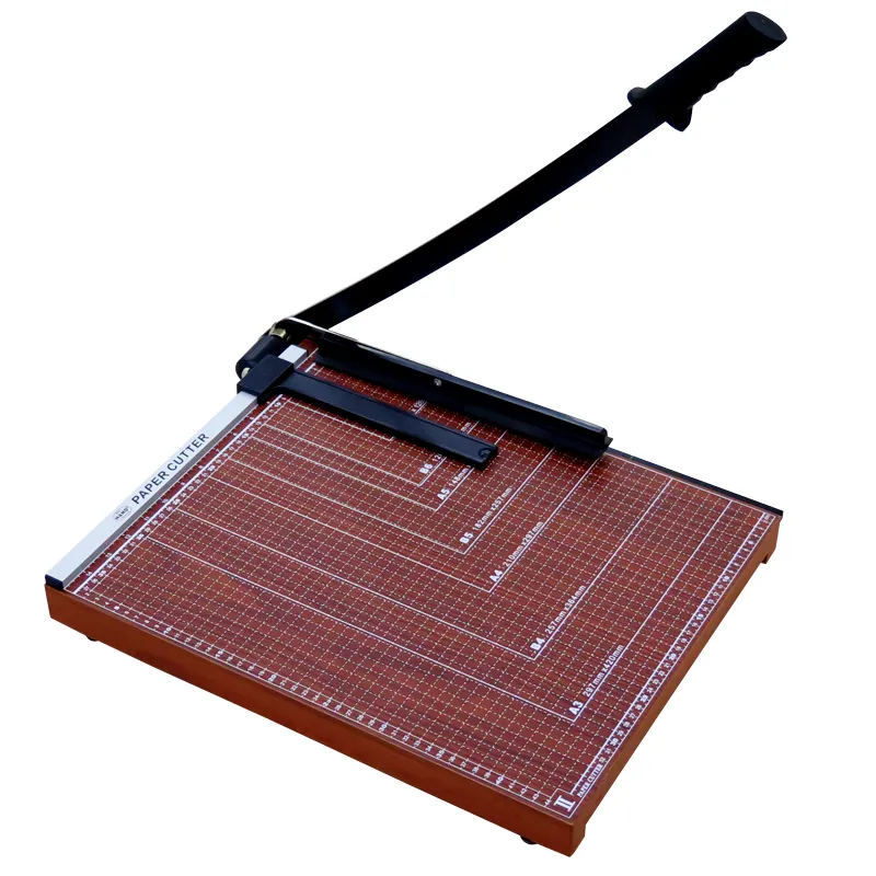 GUILLOTINA BASE MADERA CON GUIA 38X45CMS HAND — Hand