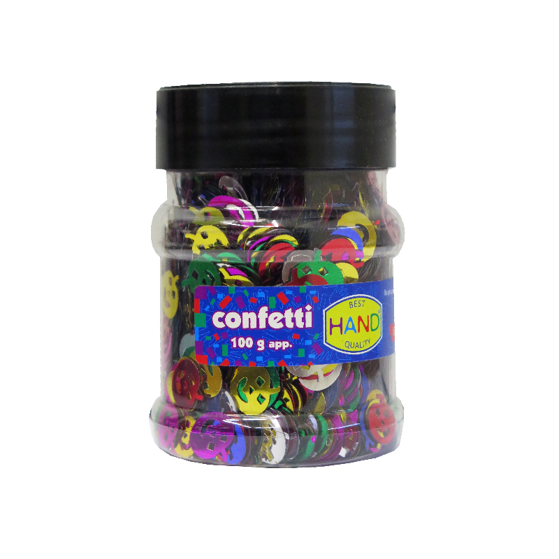 CONFETI Y FORMAS HAND CALABAZA 100G — Hand