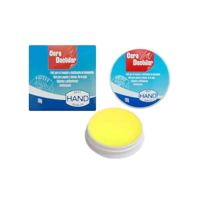 CERA DACTILAR HAND 10G AMARILLA — Hand