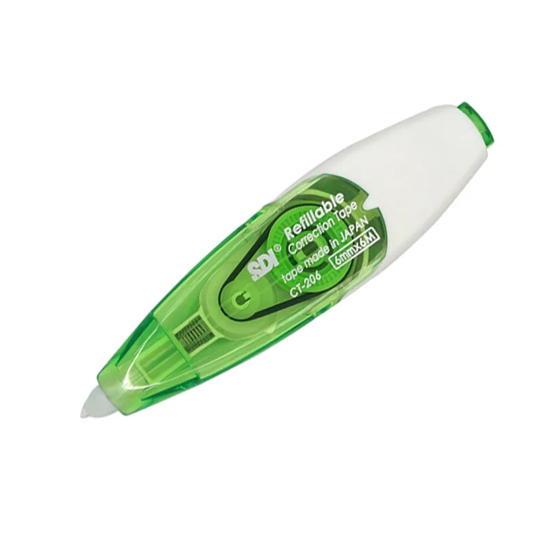 CINTA CORRECTORA 6MM X 6MT VERDE — SDI