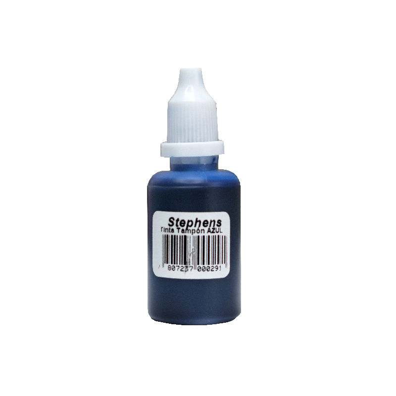 TINTA PARA TAMPON, 30ML COLOR AZUL — Hand