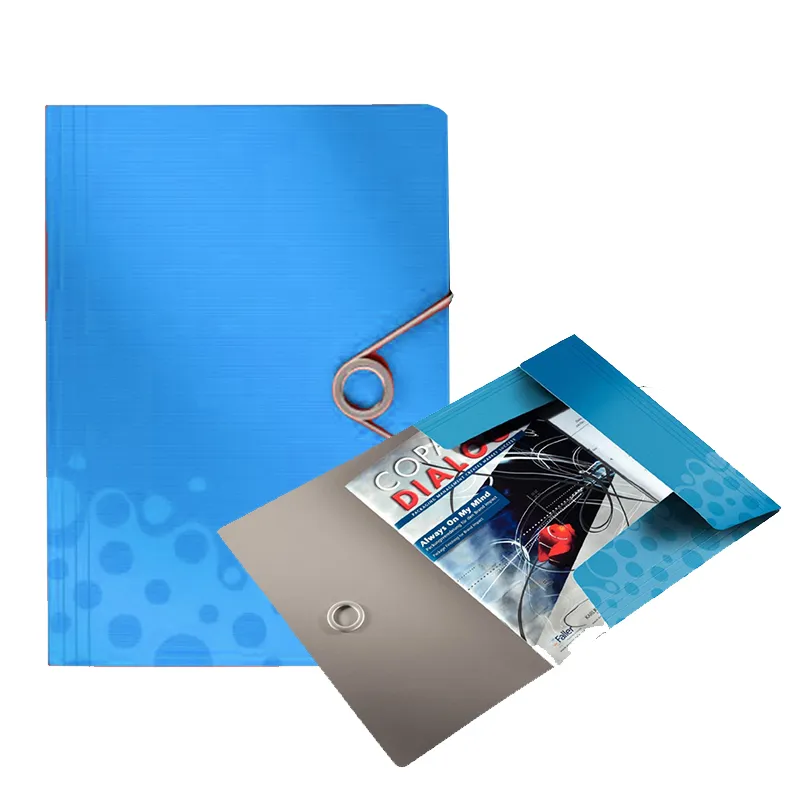 CARPETA SOLAPA/ELASTICO 150HJS A4 LEITZ AZUL — Leitz