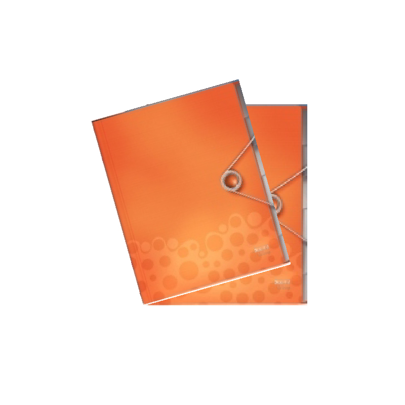 CARPETA CON INDICE A4 NARANJO BEBOP — Leitz