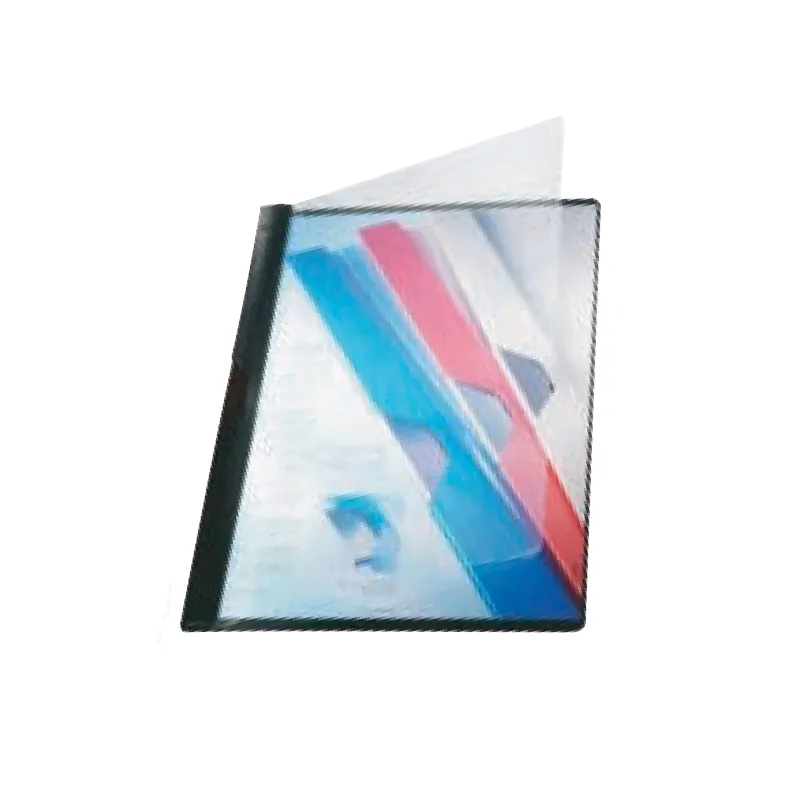 CARPETA VINILICA CON CLIP A4 TRANSPARENTE NEGRO LEITZ — Leitz