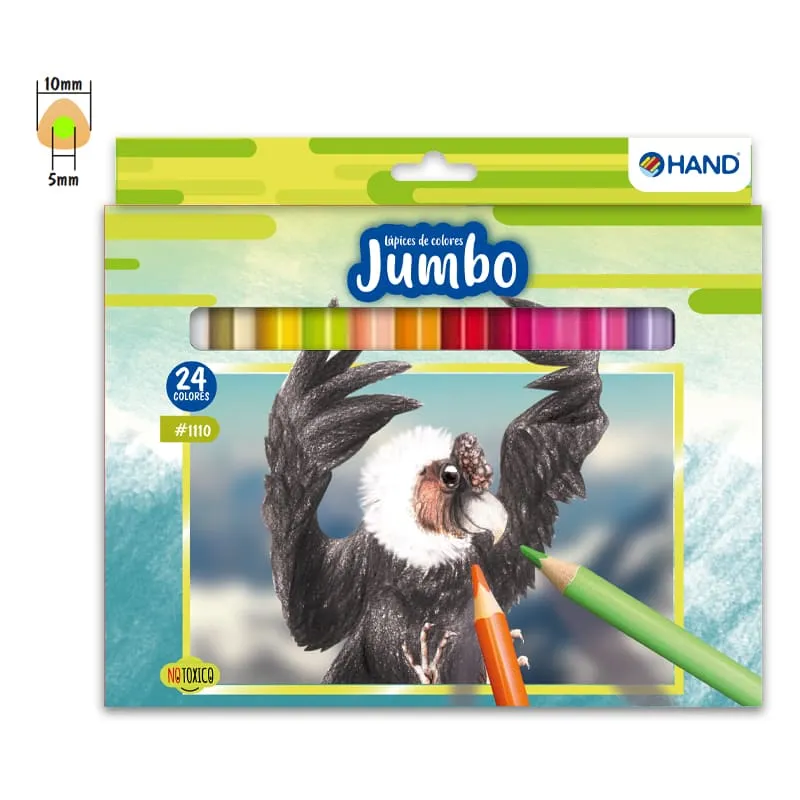 LAPICES 24 COLORES JUMBO TRIANGULAR HAND — Hand