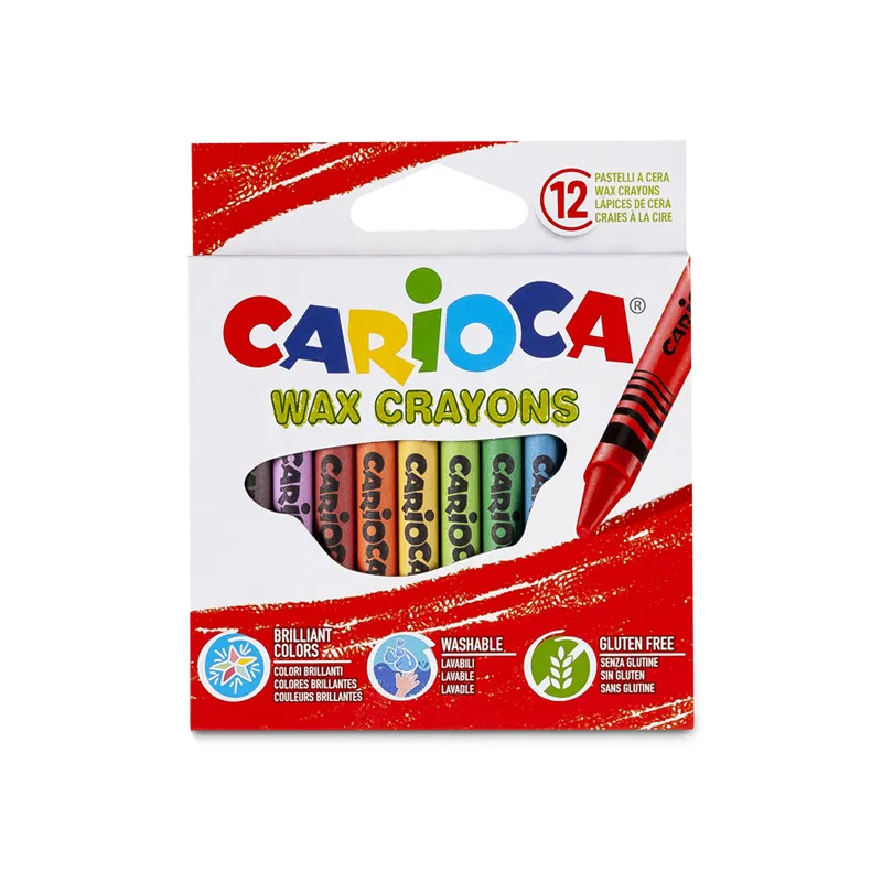 CRAYON CERA 12 COLORES CARIOCA — Carioca