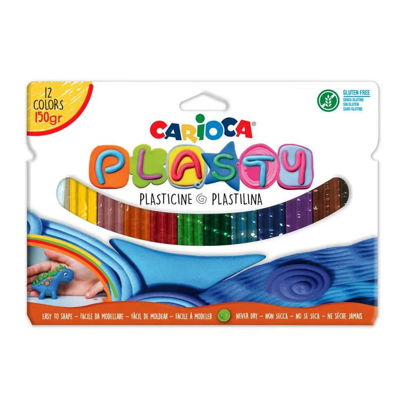 PLASTICINA 150GM 12 COLORES CARIOCA — Carioca