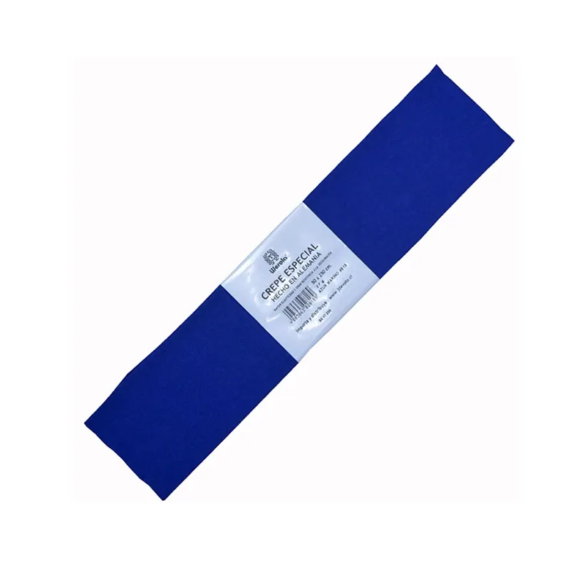 PAPEL CREPE WEROLA 50X250CM AZUL MARINO — Werola