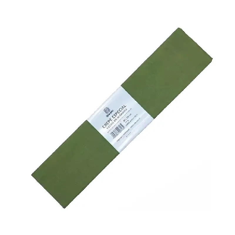 PAPEL CREPE WEROLA 50X250CM VERDE OLIVA — Werola