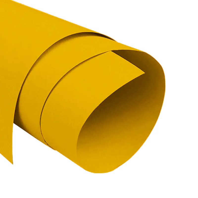 CARTULINA DOBLE FAZ 54X77CM 140GM AMARILLO OSCURO — Hand