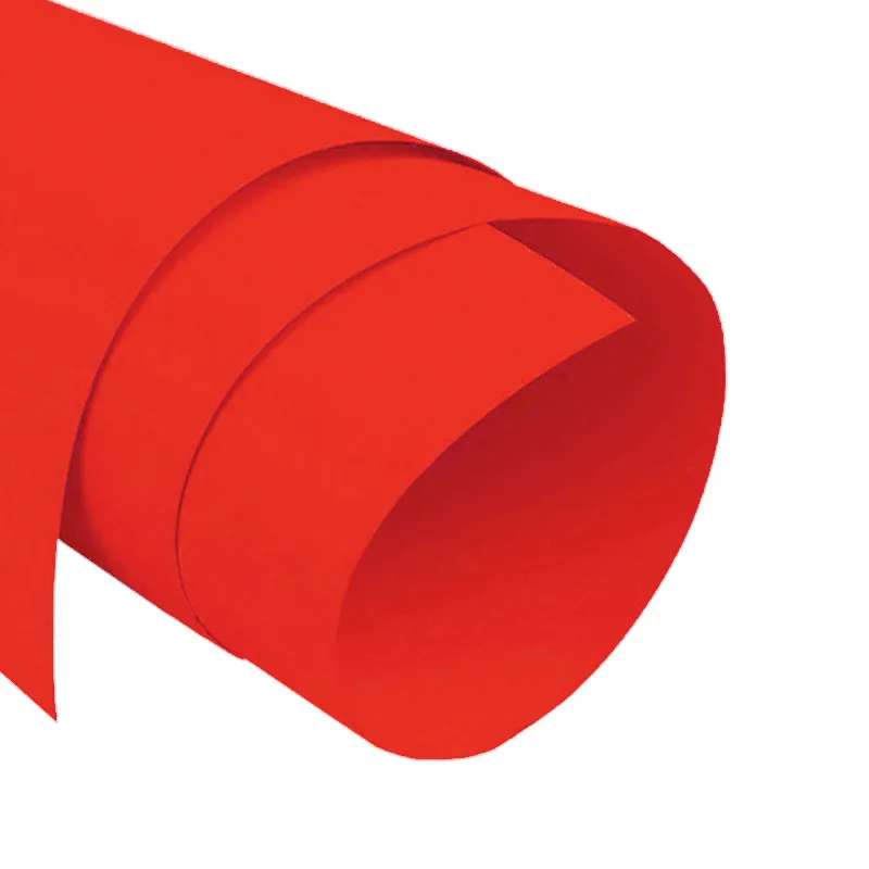 CARTULINA DOBLE FAZ 54X77CM 140GM ROJO — Hand