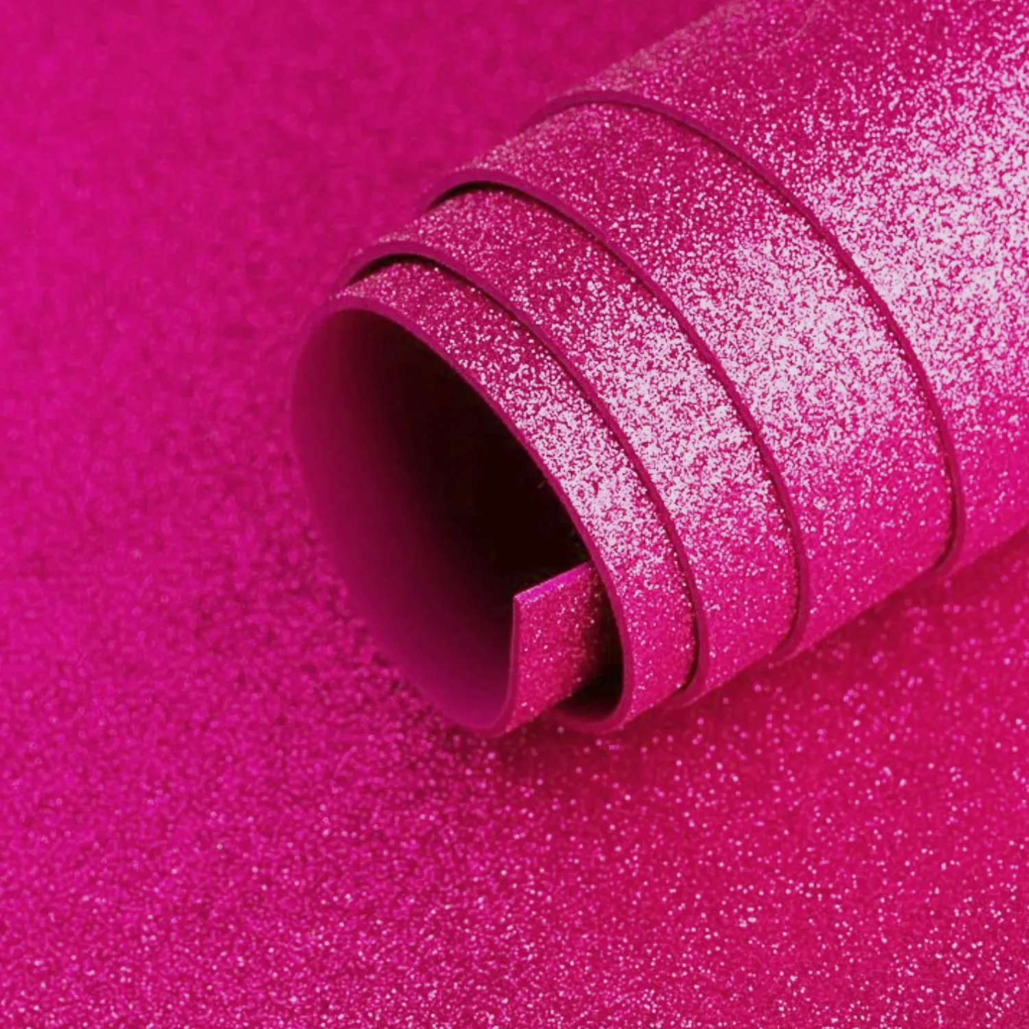 GOMA EVA GLITTER HAND 40X60CM X 2MM FUCSIA — Hand