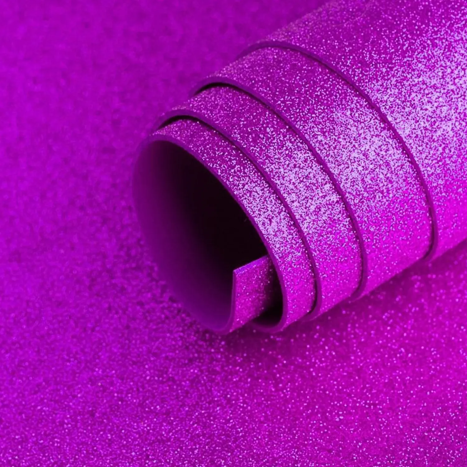 GOMA EVA GLITTER HAND 40X60CM X 2MM VIOLETA — Hand