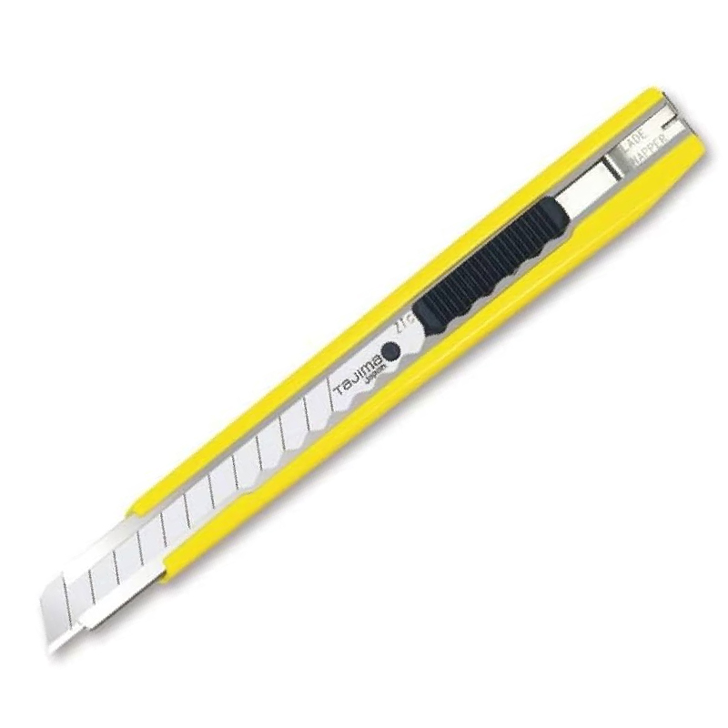 CUTTER BLOQ-AUTOM CON 3 HOJAS 9MM TAJIMA — Tajima