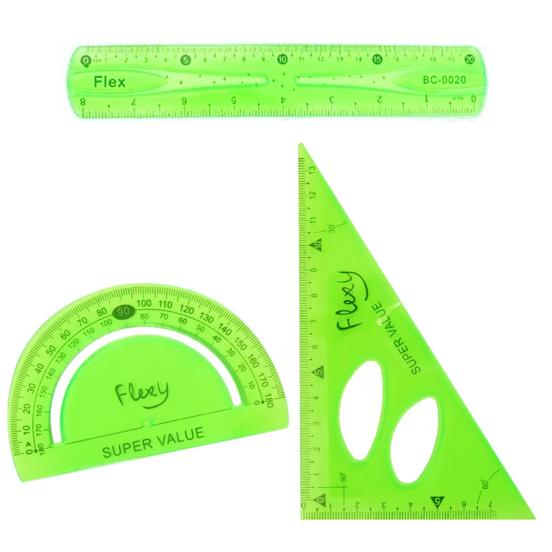 SET GEOMETRIA 3 PIEZAS FLEXIBLES HAND — Hand