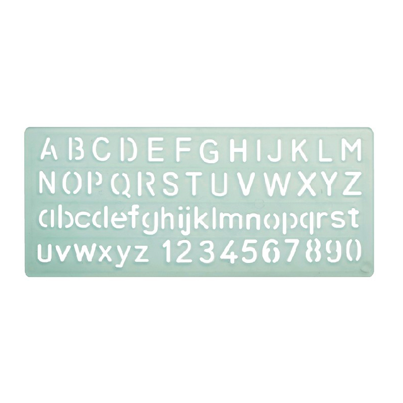 PLANTILLA PLASTICO LETRAS/NUM 10MM HAND — Hand