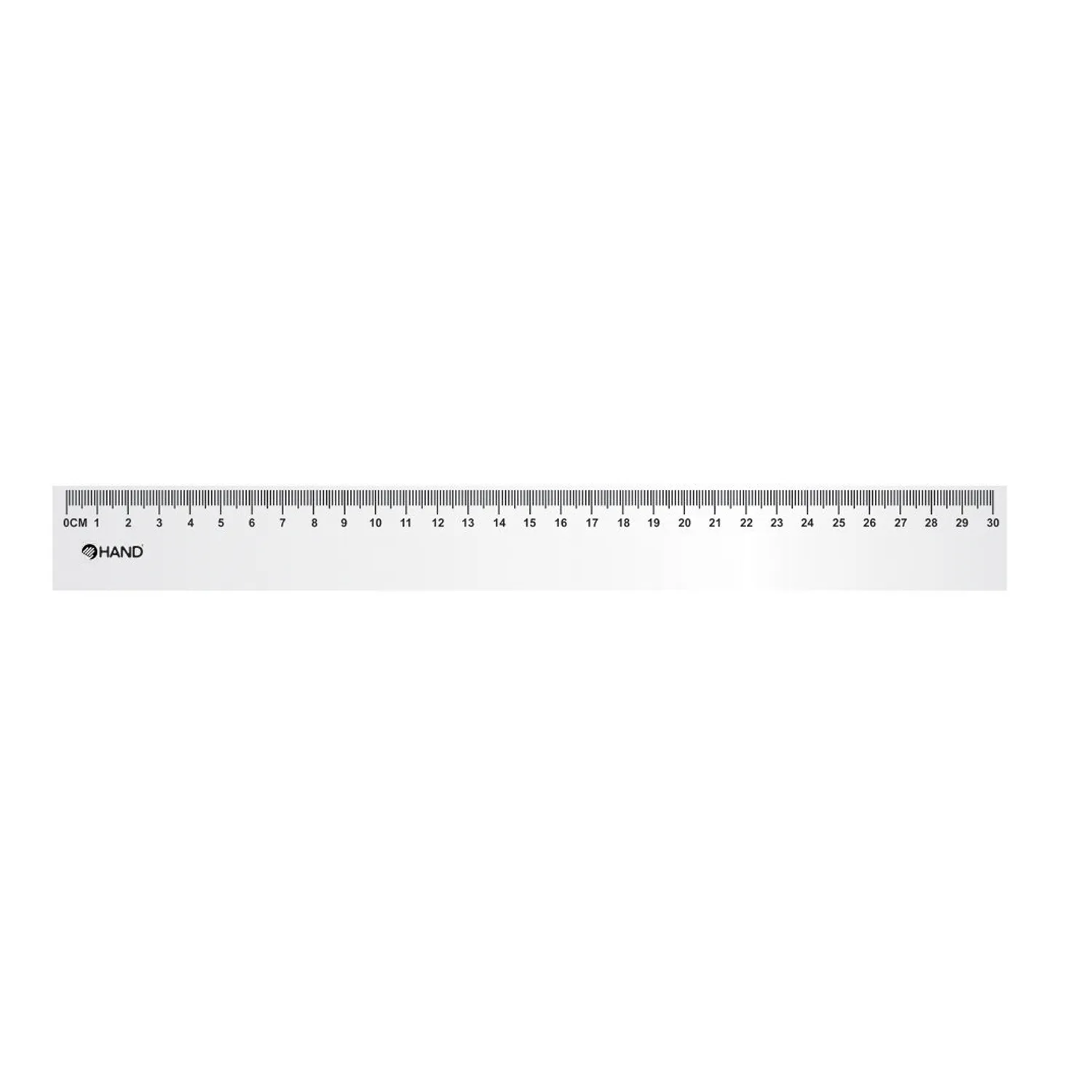 REGLA PLASTICA BISELADA 30CMS HAND — Hand