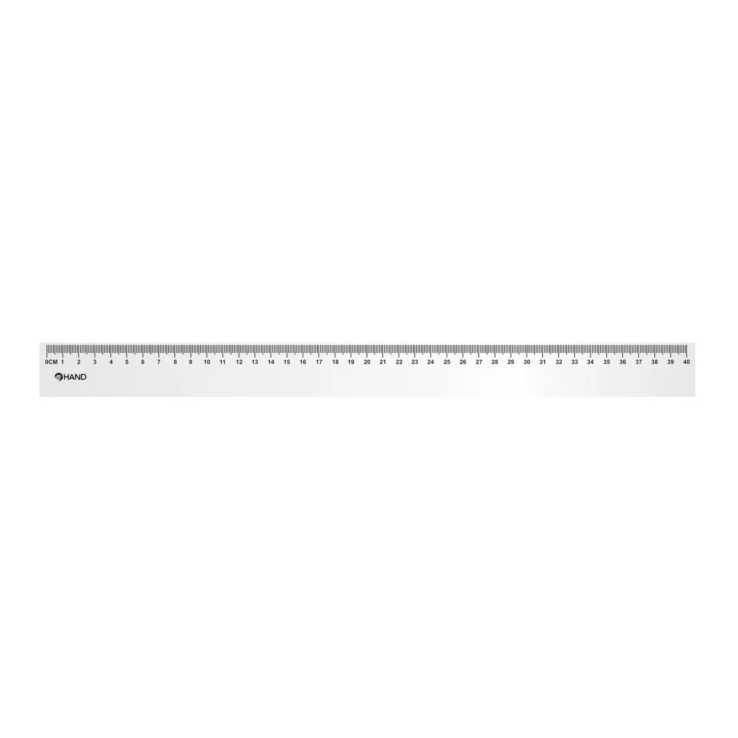 REGLA PLASTICA BISELADA 40CMS HAND — Hand