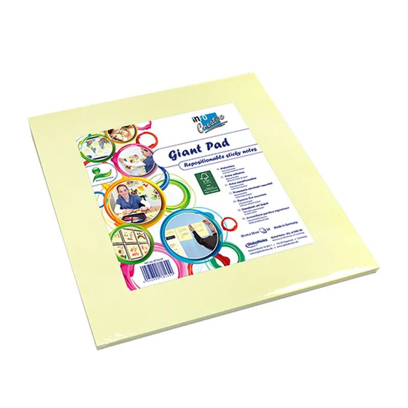 NOTAS ADHESIVAS GIGANTE 50HJ AMARILLO 300X300MM INFO NOTES — Info Notes
