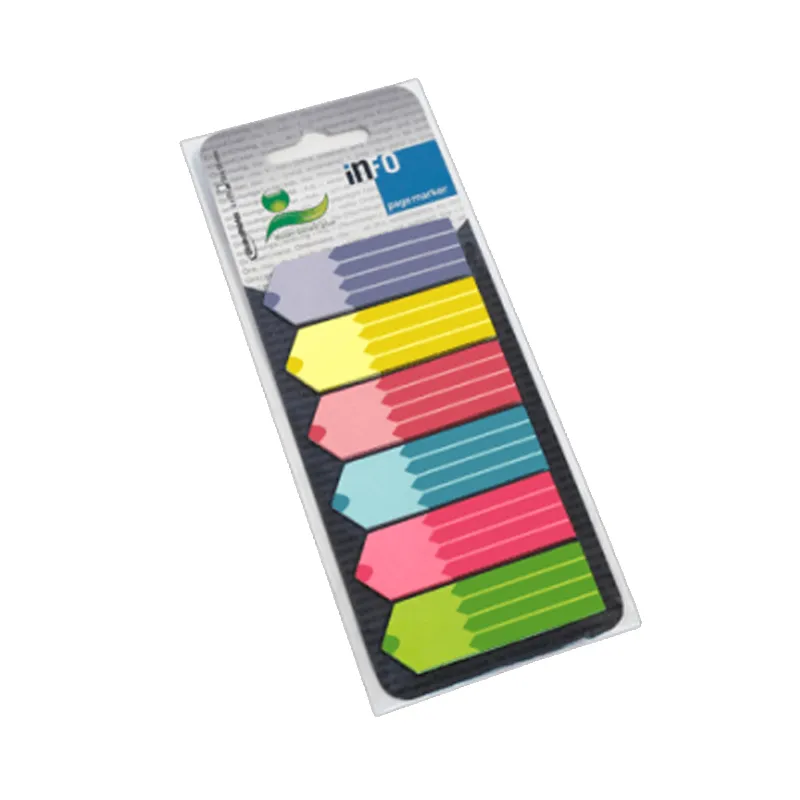 MARCADOR PAPEL LAPICES 25X6 COLORES 18X55MM INFO NOTES — Info Notes