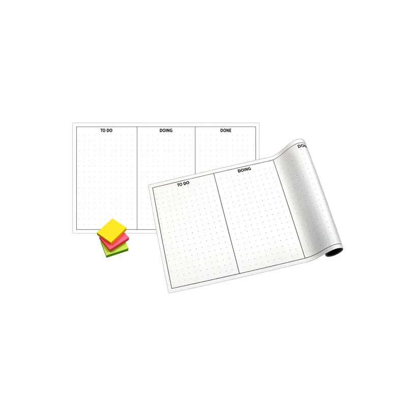 TABLERO ADHESIVO KANBAN 10UN 50X30CM BLANCO INFO NOTES — Info Notes