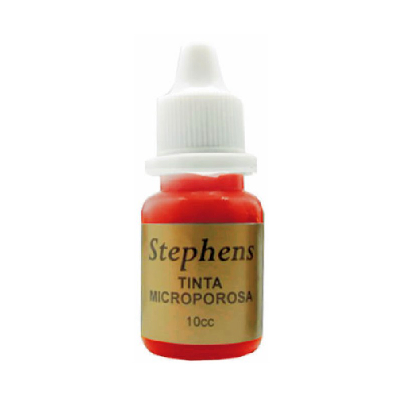 TINTA MICROPOROSA STEPHENS, ROJO, 10CC — Hand