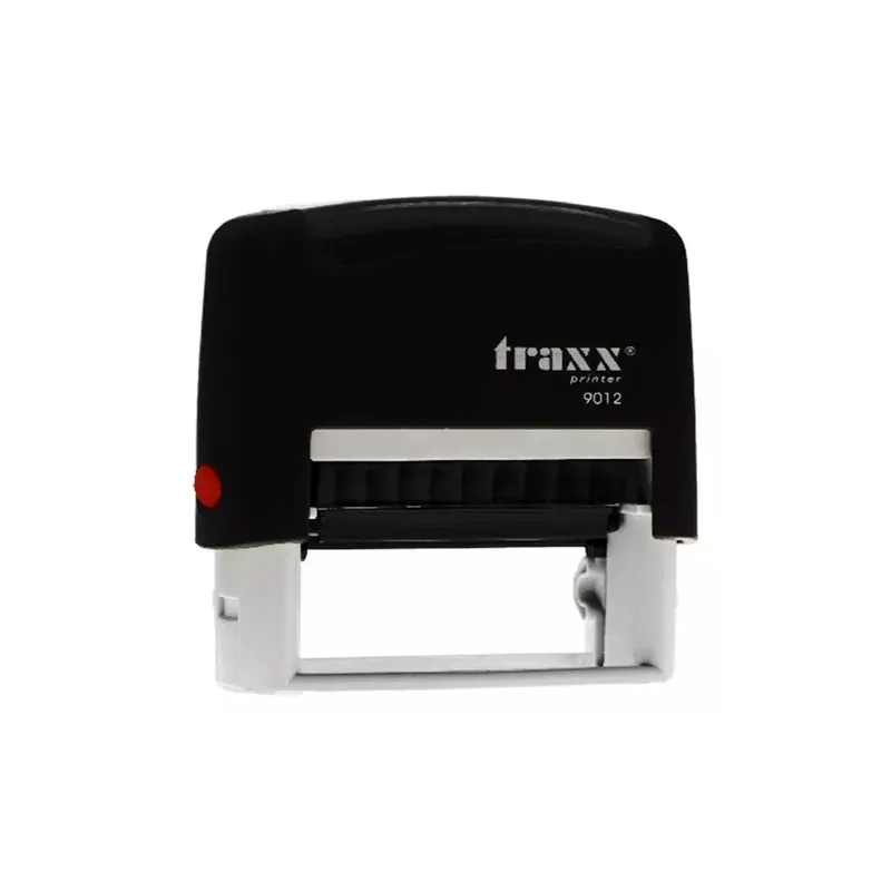 SELLO AUTOMATICO TEXTO 48X18MM NEGRA TRAXX — Traxx
