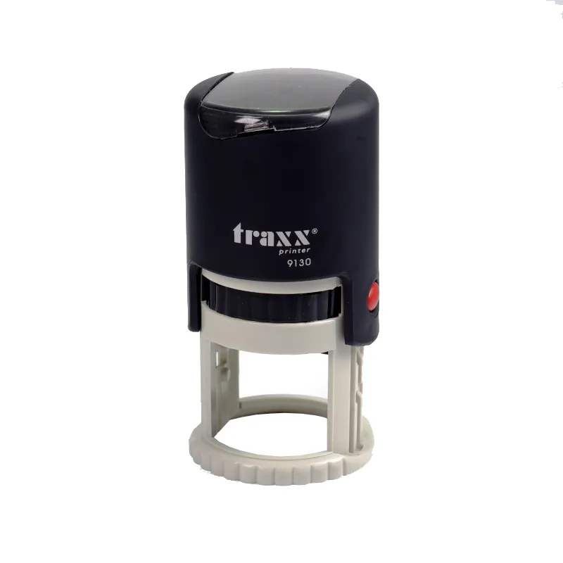 SELLO AUTOMATICO TEXTO 30MM NEGRA TRAXX — Traxx
