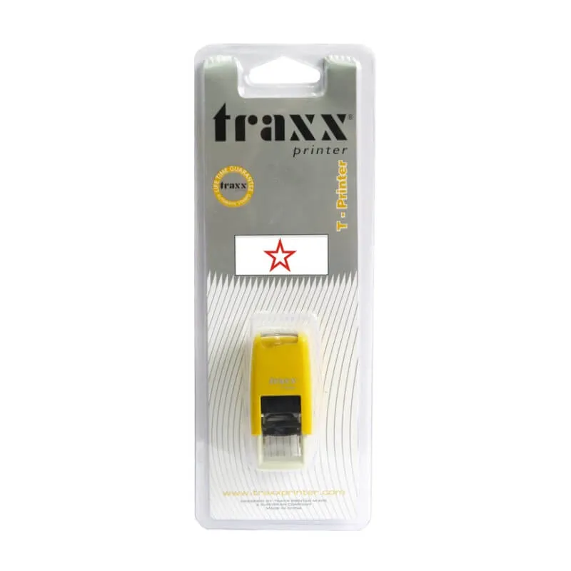 SELLO AUTOM 14X14MM AZUL ESTRELLA TRAXX — Traxx