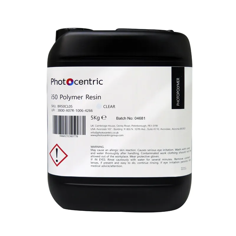 FOTOPOLIMERO LIQUIDO I50, 5LT TRANSPARENTE — Photocentric