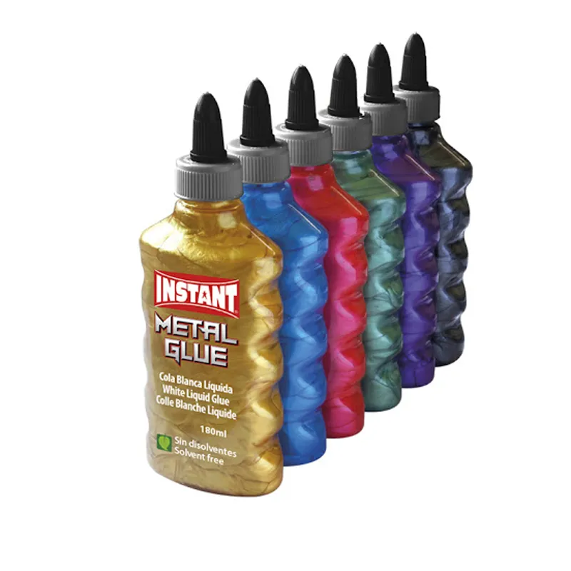 ADHESIVO COLA METALIZADA COLOR 180ML INSTANT — Instant