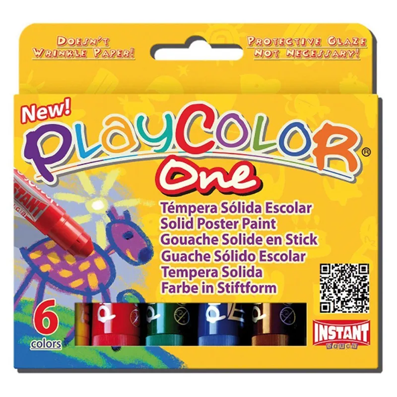 TEMPERA SOLIDA 6 COLOR PLAYCOLOR — Instant