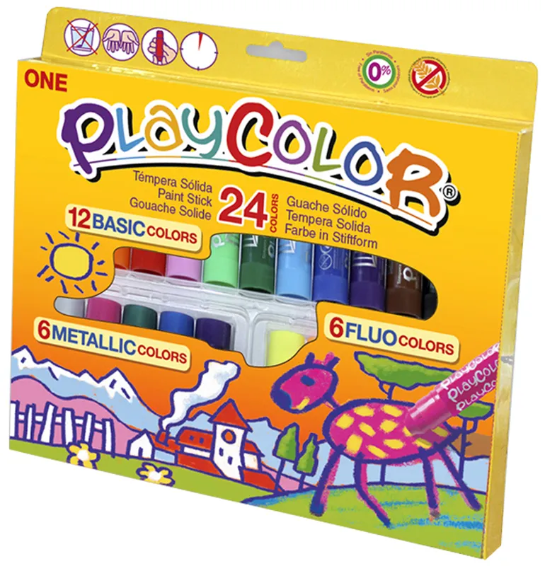 TEMPERA SOLIDA 24 COLOR GIFT PACK PLAYCOLOR — Instant